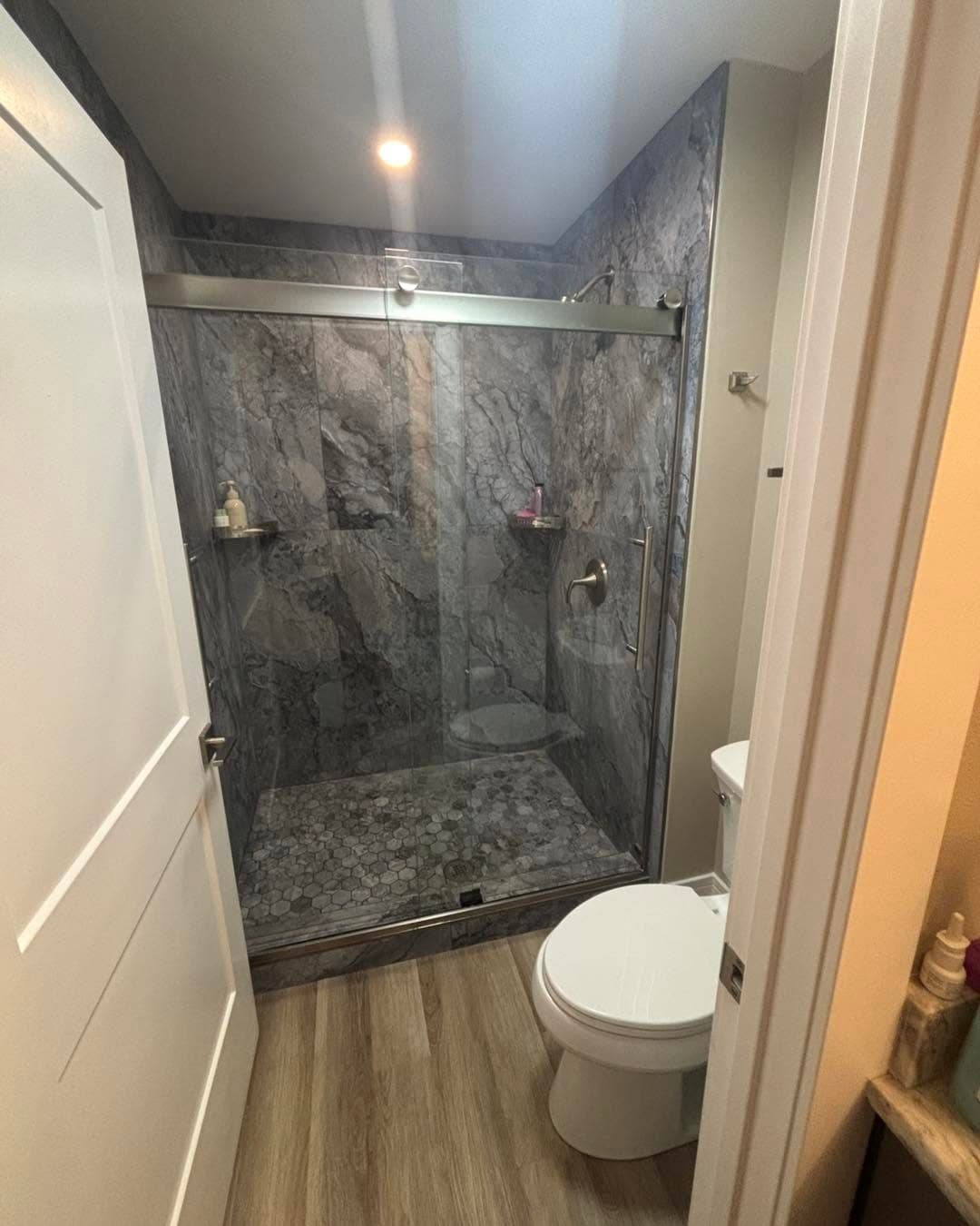 Marble Shower Safety Grab Bar