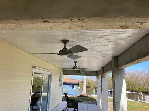After - Ceiling Fan Replacement — Living Room